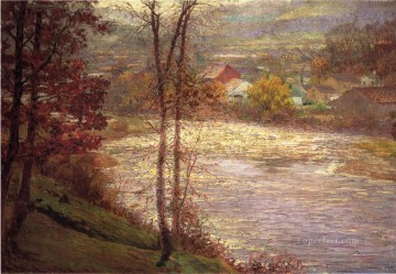 ホワイトウォーターの朝 ブルックル インディアナ州の風景 ジョン・オティス・アダムス Oil Paintings